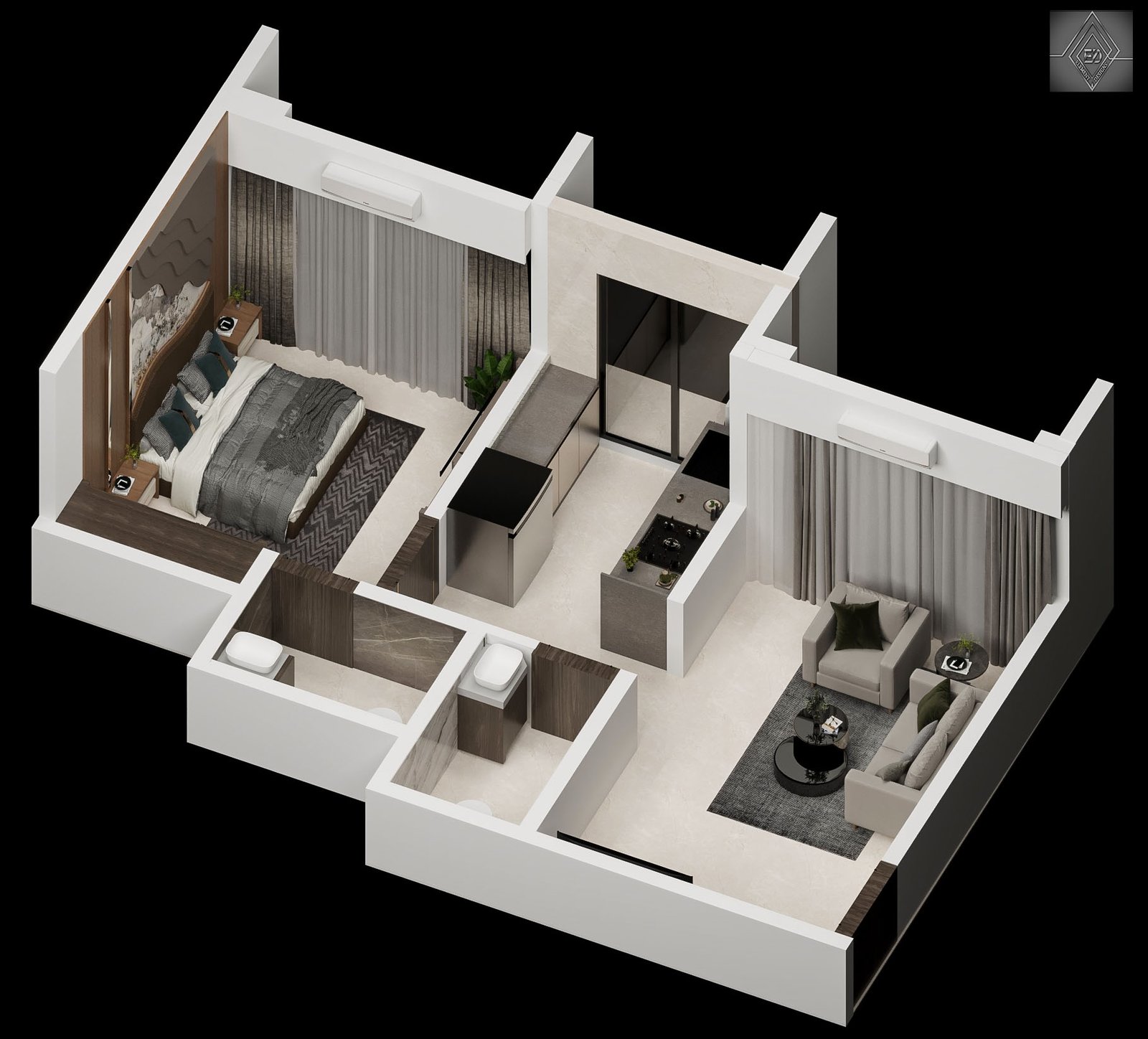 1 BHK Plan
